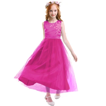 Children Flower Girls Dress First Communion Party Vestido Elegant Embroidery Tulle Long Wedding Bridesmaid Dress for Kids Girls
Children Flower Girls Dress First Communion Party Vestido Elegant Embroidery Tulle Long Wedding Bridesmaid Dress for Kids Girls