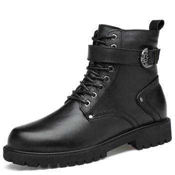 Vintage British Style Genuine Leather Men Hiking Shoes Lover's Martin Boots Winter Plush Warm Footwear Woman Tooling Ankle Boots
Vintage British Style Genuine Leather Men Hiking Shoes Lover's Martin Boots Winter Plush Warm Footwear Woman Tooling Ankle Boots