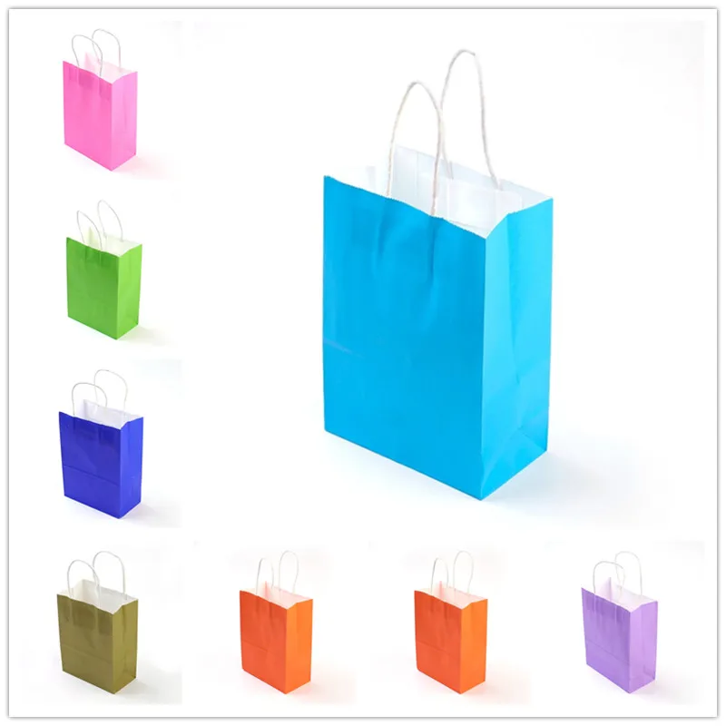 Pandahall 10 pcs Rectangle Kraft Paper Pouches Gift Shopping Bags with Nylon Thread handle, 22.5 cm long F80
Pandahall 10 pcs Rectangle Kraft Paper Pouches Gift Shopping Bags with Nylon Thread handle, 22.5 cm long F80