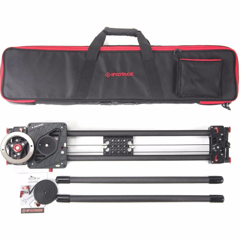 IFOOTAGE Carbon Fiber Shark Slider S1 1350mm Camera Slider Video Dolly Track Portable DSLR Slider DSLR Camcorders Professional
IFOOTAGE Carbon Fiber Shark Slider S1 1350mm Camera Slider Video Dolly Track Portable DSLR Slider DSLR Camcorders Professional