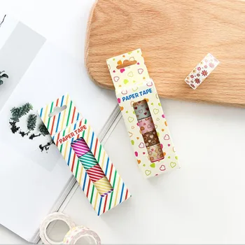 6pcs/pack Heart Stripe Flower Grid Washi tape Gift box Office Adhesive Tape School stationery supplies GT460
6pcs/pack Heart Stripe Flower Grid Washi tape Gift box Office Adhesive Tape School stationery supplies GT460