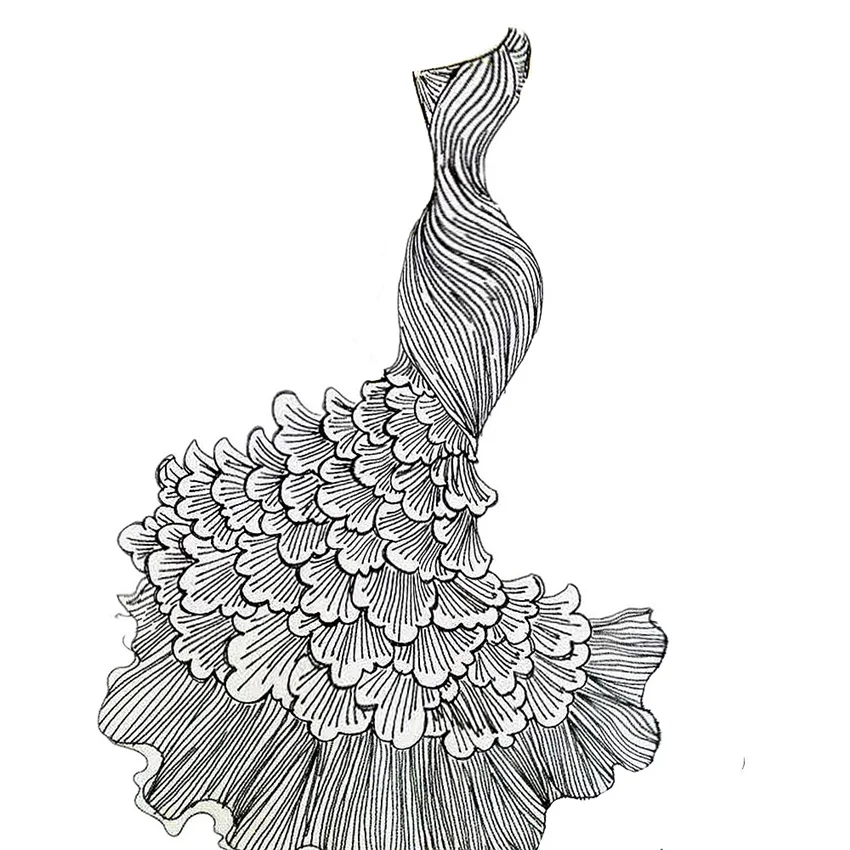 PANFELOU Mermaid dress wedding dress Scrapbooking DIY Embossing Valentine's Day card paper dies cutting die Metal
PANFELOU Mermaid dress wedding dress Scrapbooking DIY Embossing Valentine's Day card paper dies cutting die Metal
