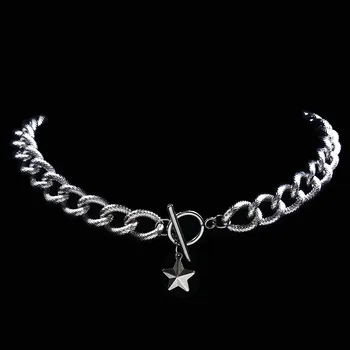 2020 Steampunk Stainless Steel Necklace Women Jewelry Silver Color Star Necklaces Jewelry Christmas Gift acero inoxidable N17991
2020 Steampunk Stainless Steel Necklace Women Jewelry Silver Color Star Necklaces Jewelry Christmas Gift acero inoxidable N17991