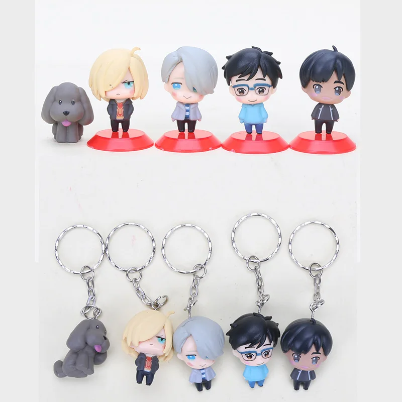 5pcs/set Anime YURI!!! on ICE Yuri Katsuki Victor Nikiforov Yuri Plisetsky Phichit Chulanont PVC Figures Keychain pandent Toys
5pcs/set Anime YURI!!! on ICE Yuri Katsuki Victor Nikiforov Yuri Plisetsky Phichit Chulanont PVC Figures Keychain pandent Toys