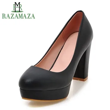 ZALAVOR Womens Thick High Heels Pumps Slip on Shoes Women Platform PU Leather Comfy OL Simple Style Basic Women Footwear Shoes
ZALAVOR Womens Thick High Heels Pumps Slip on Shoes Women Platform PU Leather Comfy OL Simple Style Basic Women Footwear Shoes
