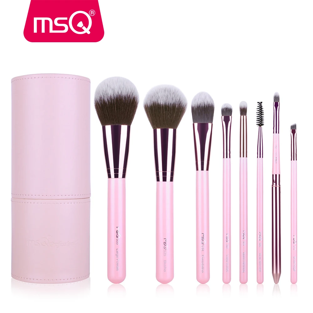 MSQ 8pcs Makeup Brushes Set Professional Cosmetic Beauty Tool Make up Pink Brush With PU Leather Cylinder Foundation Powder Tool
MSQ 8pcs Makeup Brushes Set Professional Cosmetic Beauty Tool Make up Pink Brush With PU Leather Cylinder Foundation Powder Tool