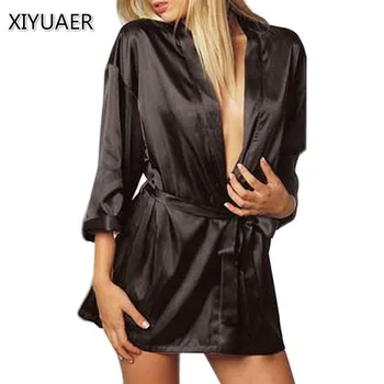 One Size Sexy Satin Night Robe Lace Bathrobe Perfect Wedding Bride Bridesmaid Robes Dressing Gown For Women 30017
One Size Sexy Satin Night Robe Lace Bathrobe Perfect Wedding Bride Bridesmaid Robes Dressing Gown For Women 30017