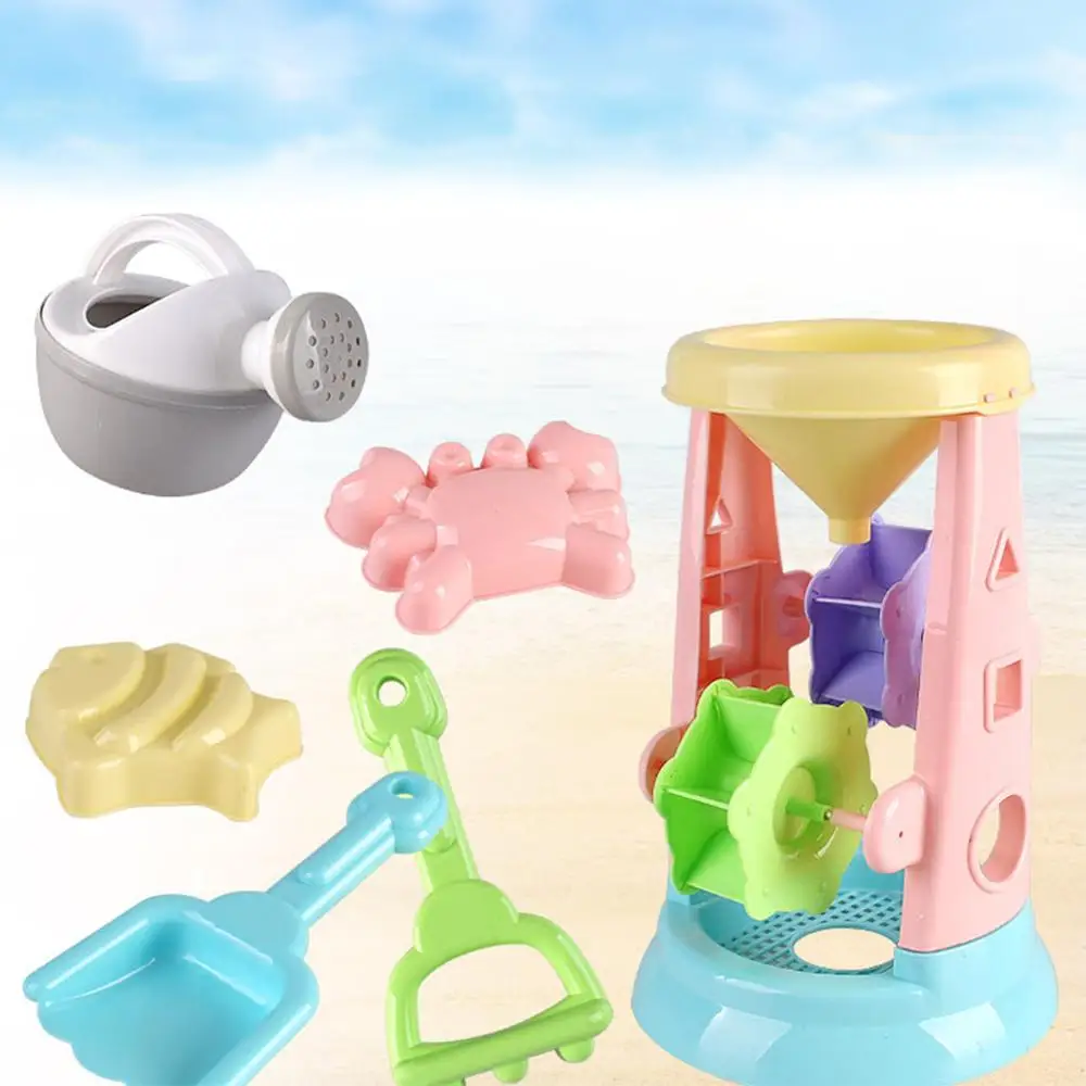 NEW 6pcs/set Kids Beach Toys Funny Hourglass Set Sandbox bucket Watering can Beach Play Toy Child Baby Boy Girl Summer Toys
NEW 6pcs/set Kids Beach Toys Funny Hourglass Set Sandbox bucket Watering can Beach Play Toy Child Baby Boy Girl Summer Toys