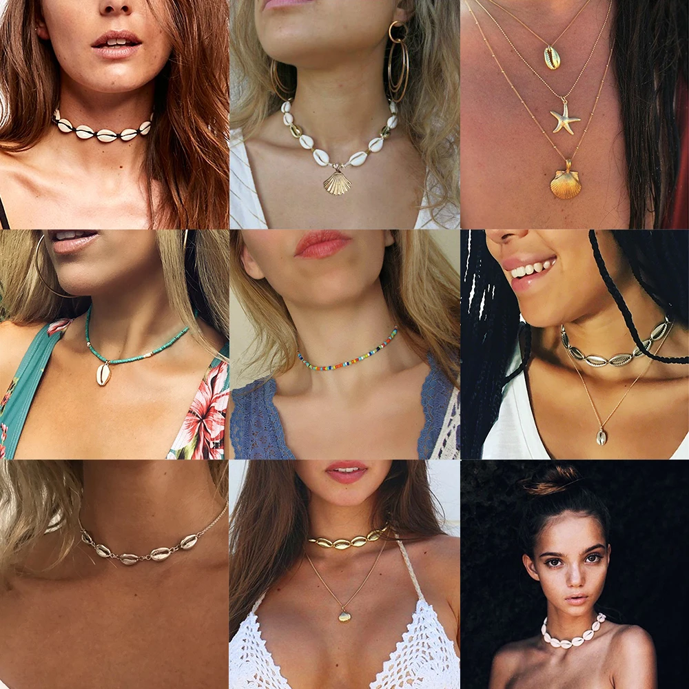 IF YOU Bohemia Scallop Fashion Shell Layered Choker Pendant Necklaces For Women Vintage Charm Summer Necklace Jewelry 2019 New
IF YOU Bohemia Scallop Fashion Shell Layered Choker Pendant Necklaces For Women Vintage Charm Summer Necklace Jewelry 2019 New