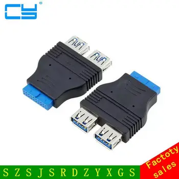 Motherboard 2 Ports USB 3.0 A Female to 20 Pin Header Female Adapter Connector Wonderful Gift
Motherboard 2 Ports USB 3.0 A Female to 20 Pin Header Female Adapter Connector Wonderful Gift