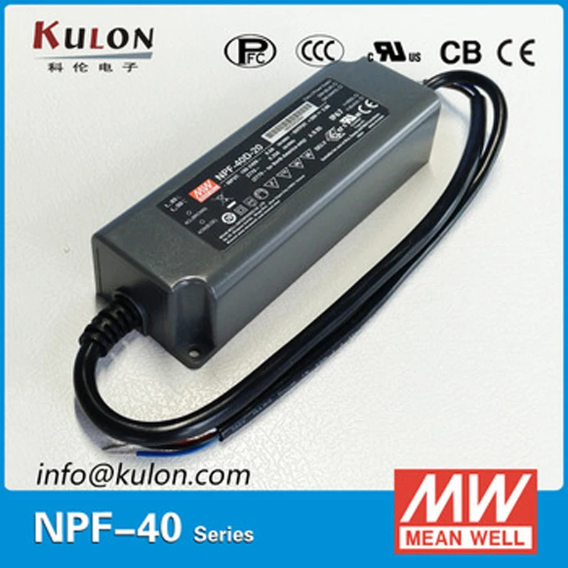 Meanwell NPF-40 40 Вт постоянное напряжение постоянного тока одиночный выход Светодиодный драйвер для светодиодной лампы 12 В 15 в 20 в 24 в 30 в 36 в 42 в 48 в 54 в
Meanwell NPF-40 40 Вт постоянное напряжение постоянного тока одиночный выход Светодиодный драйвер для светодиодной лампы 12 В 15 в 20 в 24 в 30 в 36 в 42 в 48 в 54 в