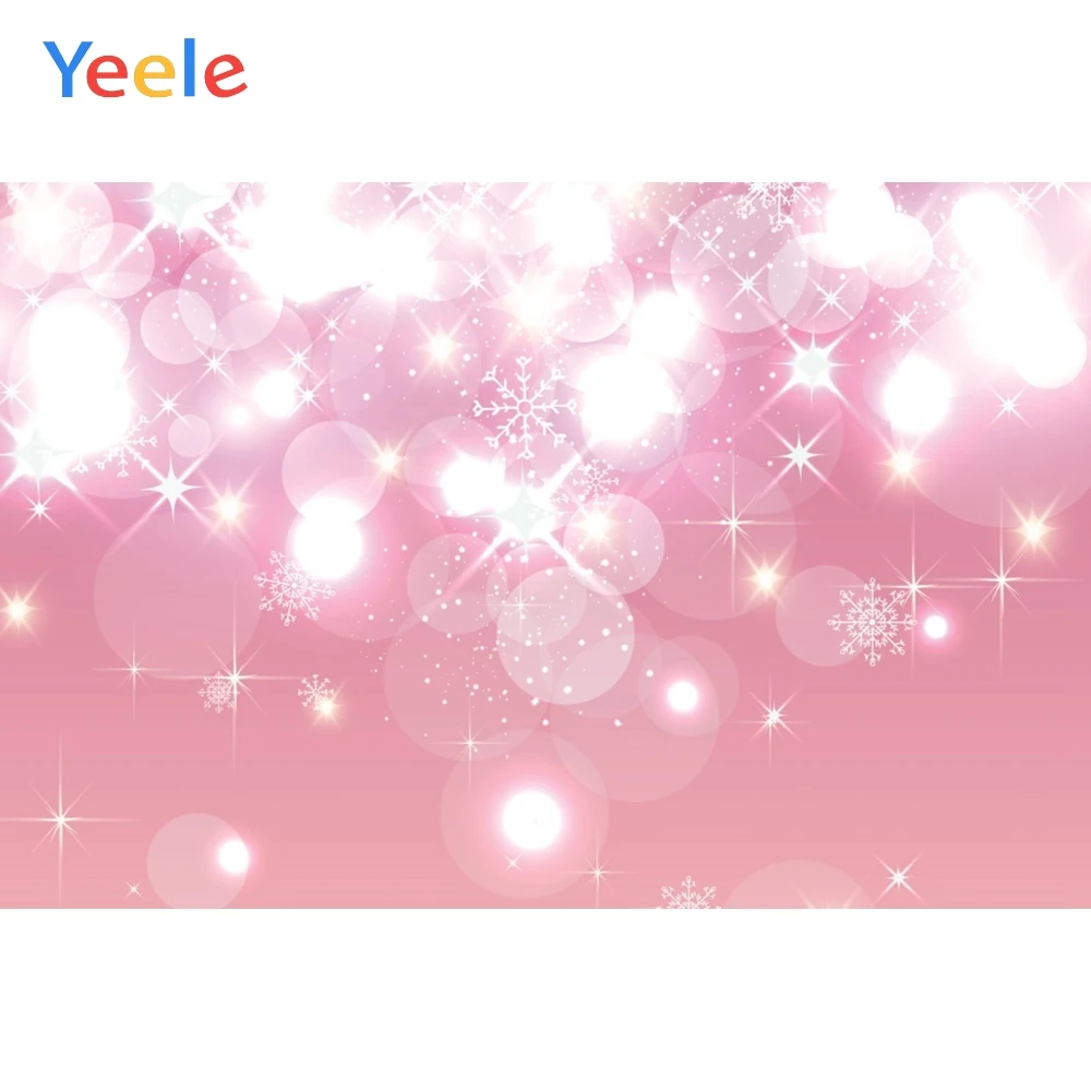 Yeele Light Bokeh Снежинка Блестящий градиент мечтательный фон для фотосъемки