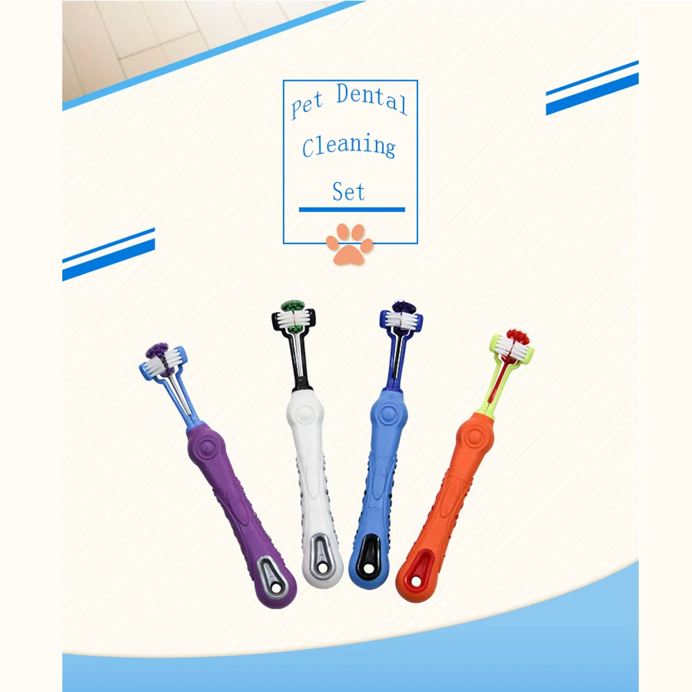 HOTFUN Pets Toothbrush for Teeth Cleaning Three Side Dogs Cats Toothbrush with Non-slip Handle Mouth Care Cleaning Products
HOTFUN Pets Toothbrush for Teeth Cleaning Three Side Dogs Cats Toothbrush with Non-slip Handle Mouth Care Cleaning Products