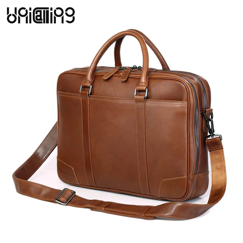 Laptop shoulder bag 15 inch genuine leather men business briefcase bag laptop messenger bag double zippers space leather handbag
Laptop shoulder bag 15 inch genuine leather men business briefcase bag laptop messenger bag double zippers space leather handbag