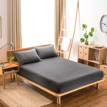 Knitting Cotton Fitted Sheet Queen king Twin Bed Sheets With Elastic Rubber Bed Linens Mattress Cover Pillowcase drap de lit
Knitting Cotton Fitted Sheet Queen king Twin Bed Sheets With Elastic Rubber Bed Linens Mattress Cover Pillowcase drap de lit