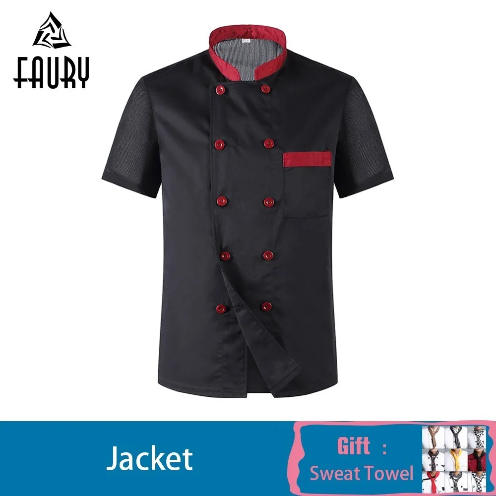 2019 Chef Jacket Food Service Uniform Short-sleeved Hotel Restaurant Chef Clothing Kitchen Barbershop Cook Shirt Free Scarf Gift
2019 Chef Jacket Food Service Uniform Short-sleeved Hotel Restaurant Chef Clothing Kitchen Barbershop Cook Shirt Free Scarf Gift