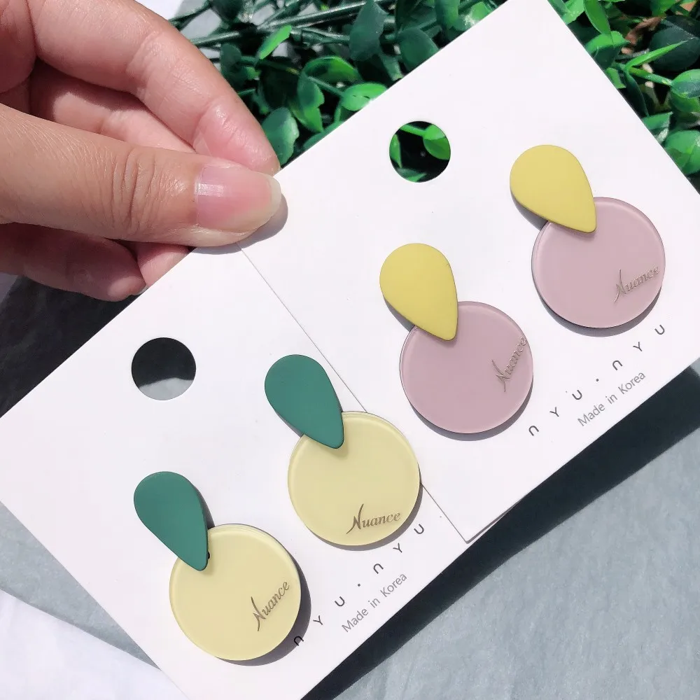 SQUERIM Korea New Handmade Water Drop Matte Earrings Jelly Round Charm Drop Earrings Fashion Jewelry
SQUERIM Korea New Handmade Water Drop Matte Earrings Jelly Round Charm Drop Earrings Fashion Jewelry