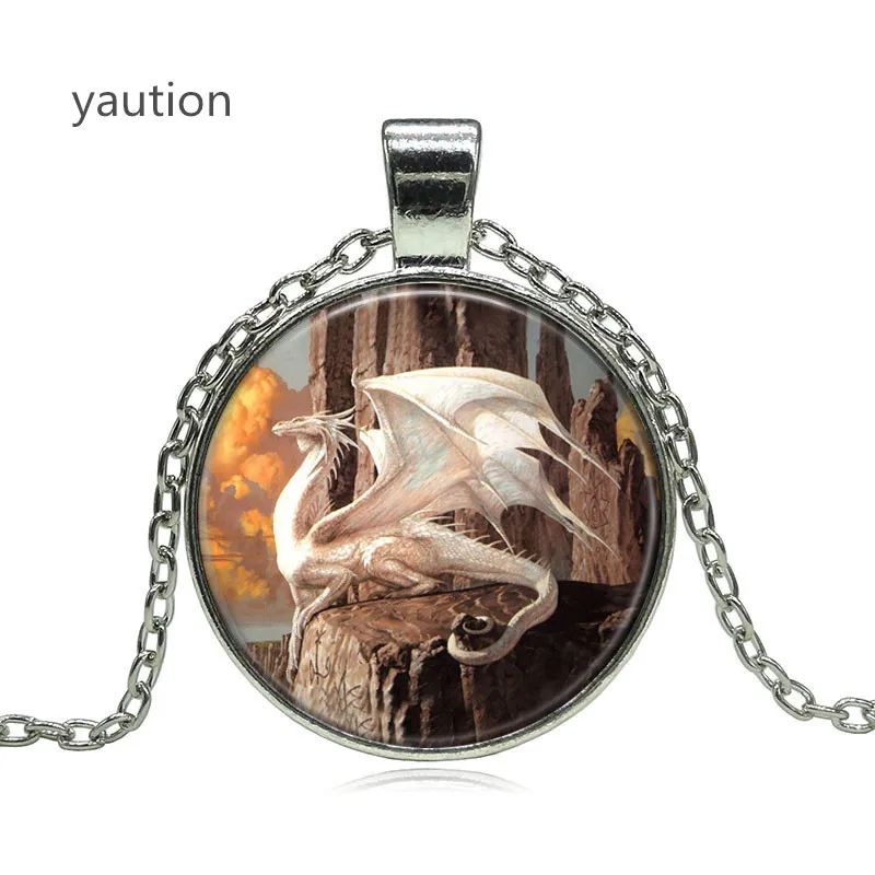 Fashion Dragon Pendant Necklace Vintage 3 Color Chain Necklace in Jewelry Classic Glass Cabochon Photo Statement Necklace
Fashion Dragon Pendant Necklace Vintage 3 Color Chain Necklace in Jewelry Classic Glass Cabochon Photo Statement Necklace