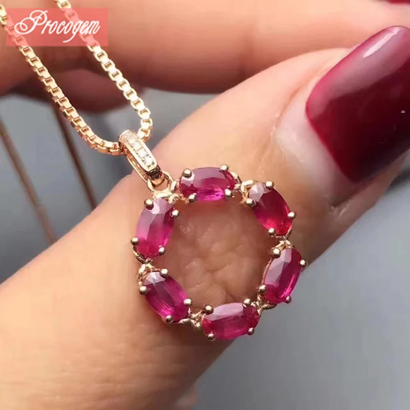 Fancy Natural Ruby Pendants 3x5mm 100% Genuine Gemstones for Women Ladies Fine jewelry 925 Sterling silver Chian is free #364
Fancy Natural Ruby Pendants 3x5mm 100% Genuine Gemstones for Women Ladies Fine jewelry 925 Sterling silver Chian is free #364