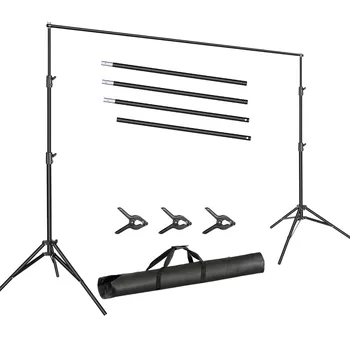 Neewer Photo Video Studio 10ft/3m Wide Cross Bar 6.6ft/2m Tall Adjustable Background Stand Backdrop Support System Kit+3 Clamps
Neewer Photo Video Studio 10ft/3m Wide Cross Bar 6.6ft/2m Tall Adjustable Background Stand Backdrop Support System Kit+3 Clamps