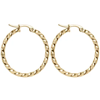 316L Stainless Steel Round Earrings For Women Silver/Gold Color Charm Hoops Earrings Fashion Jewelry 2019 Handmade Wedding Gift 
316L Stainless Steel Round Earrings For Women Silver/Gold Color Charm Hoops Earrings Fashion Jewelry 2019 Handmade Wedding Gift