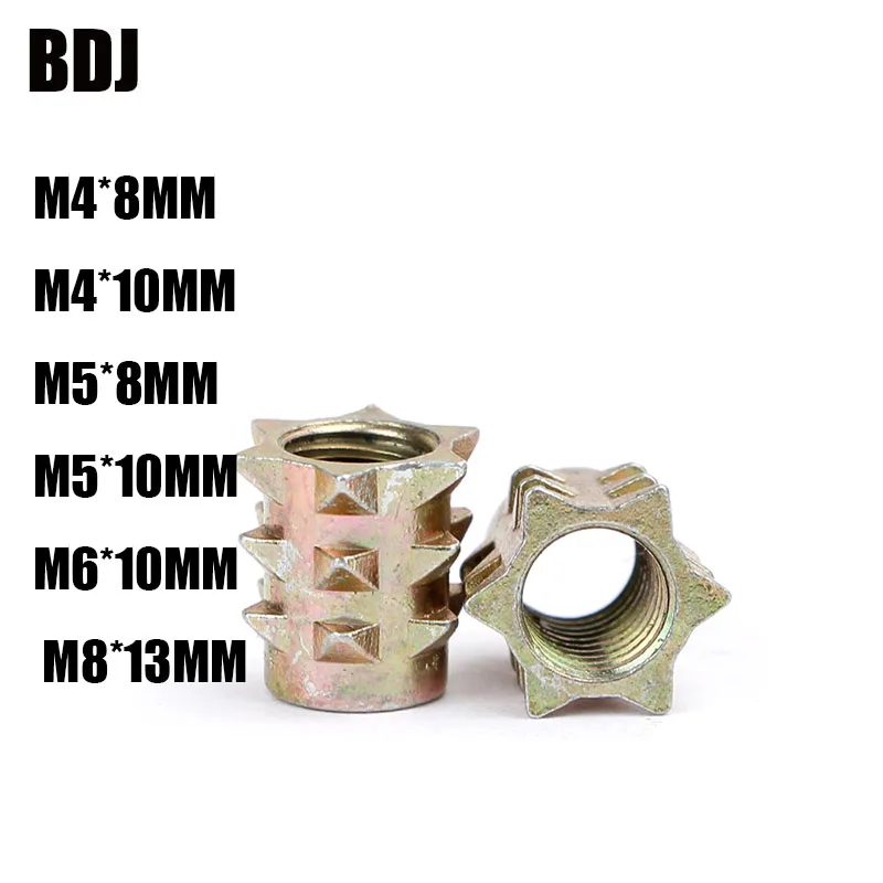 20Pcs M4 M5 M6 M8 Zinc Alloy Thread For Wood Insert Spiked Nut Furniture Link Nuts M4*8 M4*10 m5*8 M5*10 M6*10 M8*13
20Pcs M4 M5 M6 M8 Zinc Alloy Thread For Wood Insert Spiked Nut Furniture Link Nuts M4*8 M4*10 m5*8 M5*10 M6*10 M8*13