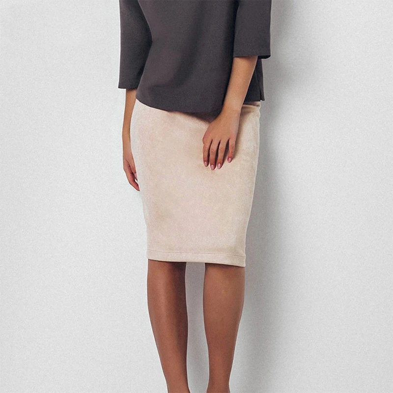 2019 Women New Spring Skirt Sexy Bodycon Femininas Winter Solid Suede Work Wear High Waist Package Hip Pencil Midi Skirt
2019 Women New Spring Skirt Sexy Bodycon Femininas Winter Solid Suede Work Wear High Waist Package Hip Pencil Midi Skirt