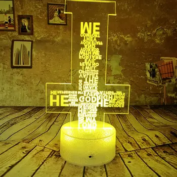 Drop Shipping 3D Light Night Light Lamp Cross illusion 7/16 Color LED Light USB Remote Touch Child Adult Birthday Gift Xmas Lamp
Drop Shipping 3D Light Night Light Lamp Cross illusion 7/16 Color LED Light USB Remote Touch Child Adult Birthday Gift Xmas Lamp