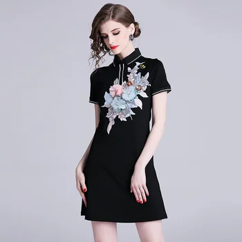 Fashion Dress For Women Clothing 2019 Summer Empire Elastic Embriodery Short Dress Midi Elegant Black Polo Dress Casual AA4773
Fashion Dress For Women Clothing 2019 Summer Empire Elastic Embriodery Short Dress Midi Elegant Black Polo Dress Casual AA4773