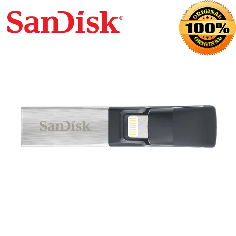SanDisk 3.0USB Flash Drive 32GB 64GB 128G OTG USB SDIX30N Pen Drives lightning USB Stick pendrive for iPhone iPad iPod APPLE MFi
SanDisk 3.0USB Flash Drive 32GB 64GB 128G OTG USB SDIX30N Pen Drives lightning USB Stick pendrive for iPhone iPad iPod APPLE MFi