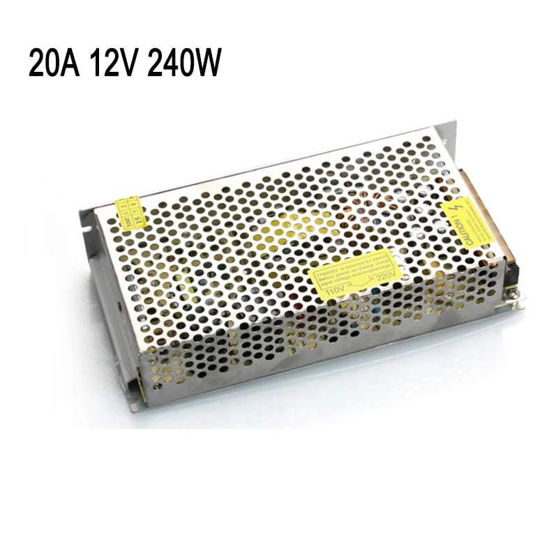 

12V 20A 180W Switch Power Supply Driver For LED Light Strip adapter 3D Printer Reprap Mendel Prusa 3d printer parts accessories