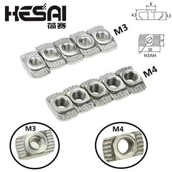 CNC 3D Printer Parts M3/M4 Carbon Steel T Type Nuts Fastener Aluminum Connector For 2020 Industrial Profile
CNC 3D Printer Parts M3/M4 Carbon Steel T Type Nuts Fastener Aluminum Connector For 2020 Industrial Profile
