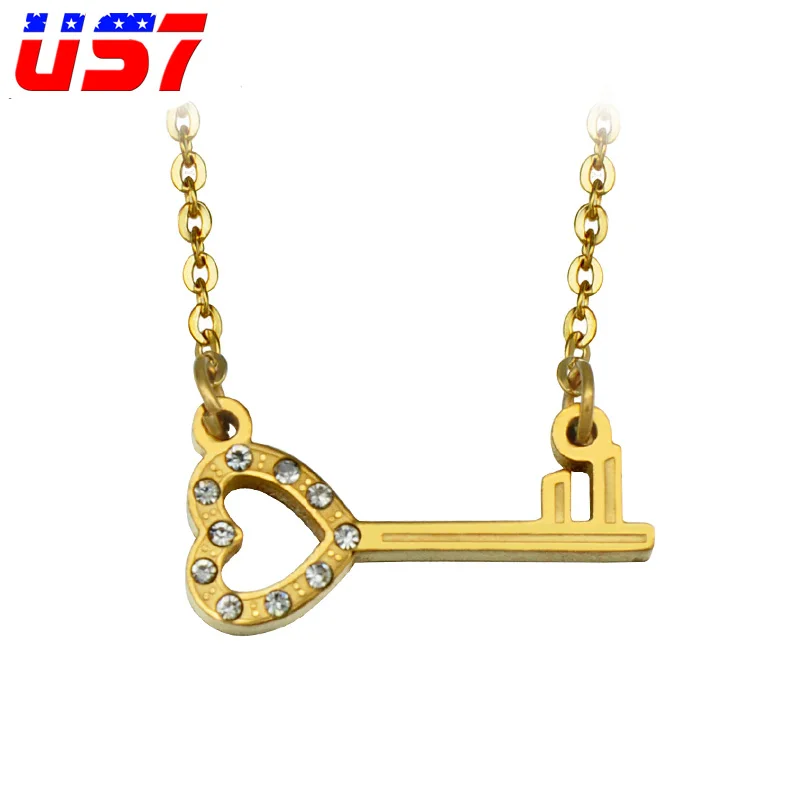 US7 Romantic 316 Stainless Steel Heart Love Key Star Crystal CZ Necklaces For Women I Love You Necklaces Jewelry Gift Choker
US7 Romantic 316 Stainless Steel Heart Love Key Star Crystal CZ Necklaces For Women I Love You Necklaces Jewelry Gift Choker