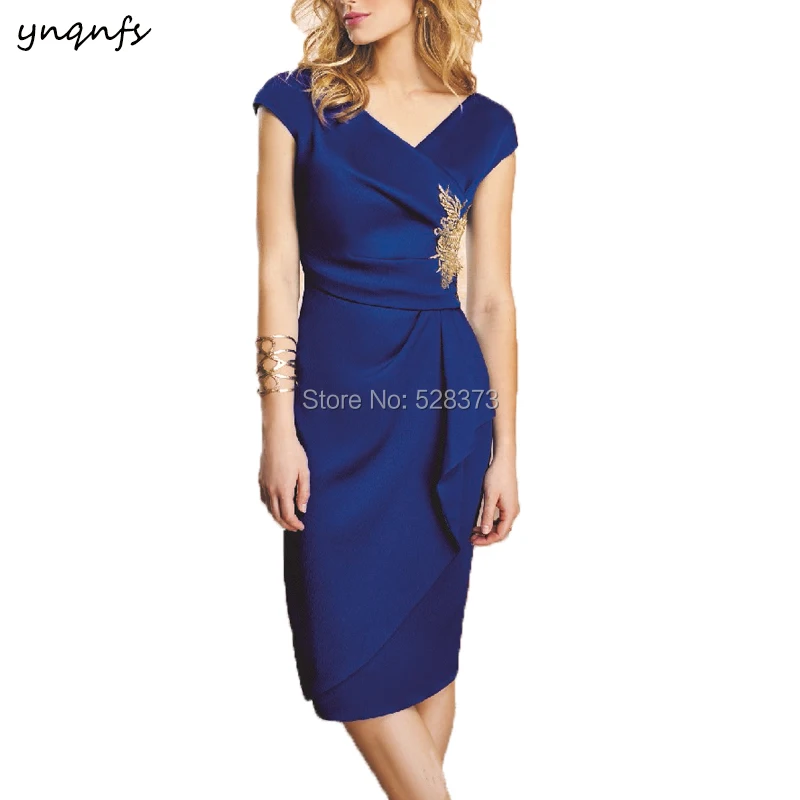 YNQNFS MD233 Elegant V Neck Cap Sleeves Short Royal Blue Mother of the Bride Dresses Outfits Wedding Guest Wear Party Dress 2019
YNQNFS MD233 Elegant V Neck Cap Sleeves Short Royal Blue Mother of the Bride Dresses Outfits Wedding Guest Wear Party Dress 2019