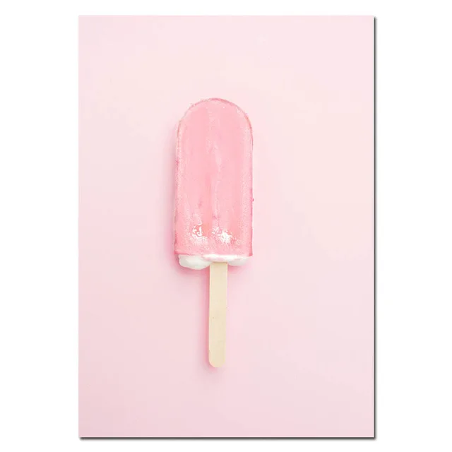 Pink-Summer-Candy-Ice-Cream-Food-Picture-Fashion-Nursery-Poster-Indie-Pop-Canvas-Wall-Art-Print.jpg_640x640 (5)
