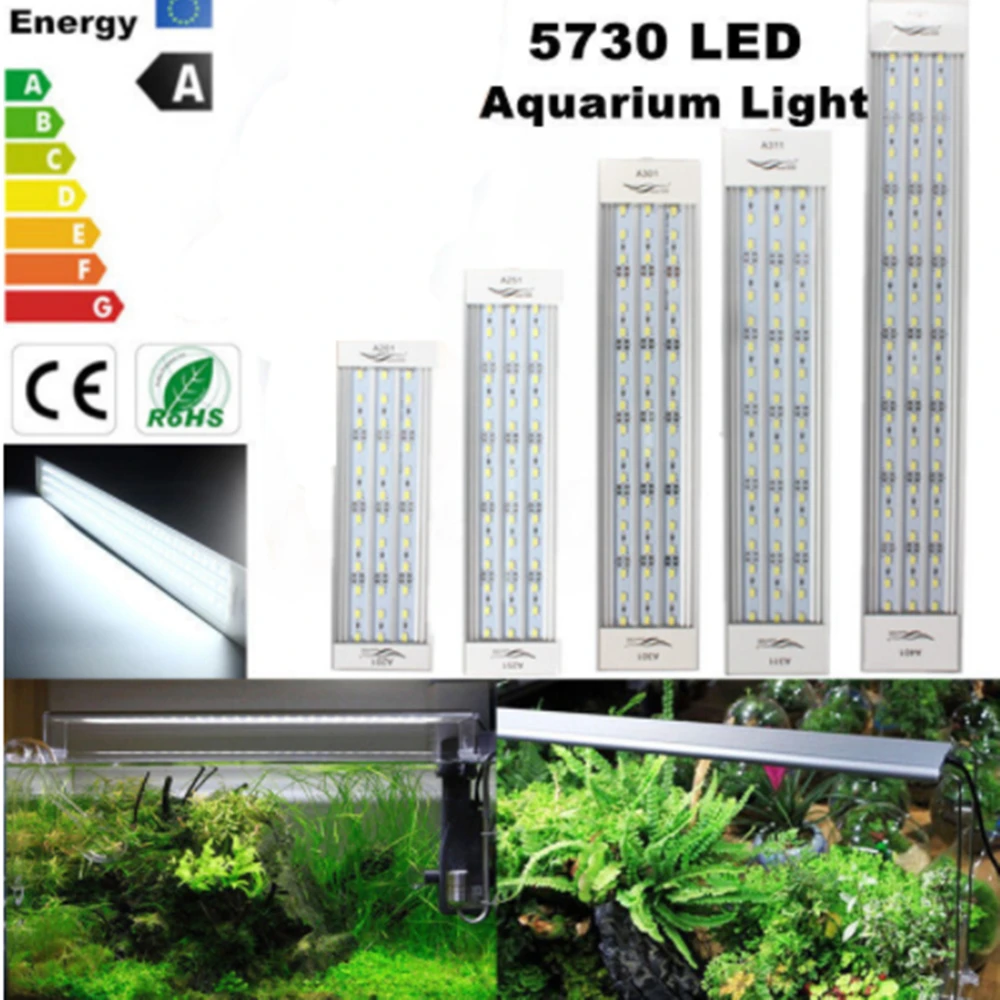 AC100~240v Aquarium LED Lid Lighting Plants Grow Light For Fish Aquatic Plant Tank 5730 SMD 20-60cm 12-39W Lamp US/EU Plug
AC100~240v Aquarium LED Lid Lighting Plants Grow Light For Fish Aquatic Plant Tank 5730 SMD 20-60cm 12-39W Lamp US/EU Plug