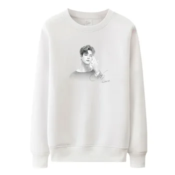New arrival kpop wanna one member hand drawing and signature printing o neck thin hoodies unisex pullover loose white sweatshirt
New arrival kpop wanna one member hand drawing and signature printing o neck thin hoodies unisex pullover loose white sweatshirt