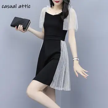 Summer Sexy Women Mesh Splicing Square Collar Slim Dress 2019 Plus Size 5xl Elegant Patchwork Short Sleeve Mini Party Dress
Summer Sexy Women Mesh Splicing Square Collar Slim Dress 2019 Plus Size 5xl Elegant Patchwork Short Sleeve Mini Party Dress