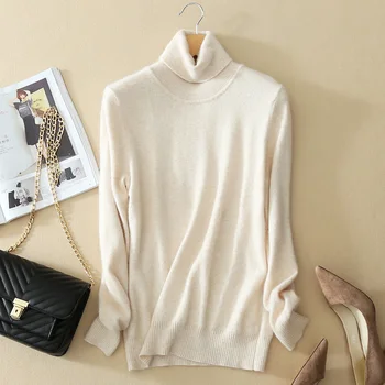 Autumn Winter Women's Turtleneck Long Sleeved Wool Blend Sweater Female Students Slim Plus Size Solid Color Basic Tops Sweaters
Autumn Winter Women's Turtleneck Long Sleeved Wool Blend Sweater Female Students Slim Plus Size Solid Color Basic Tops Sweaters