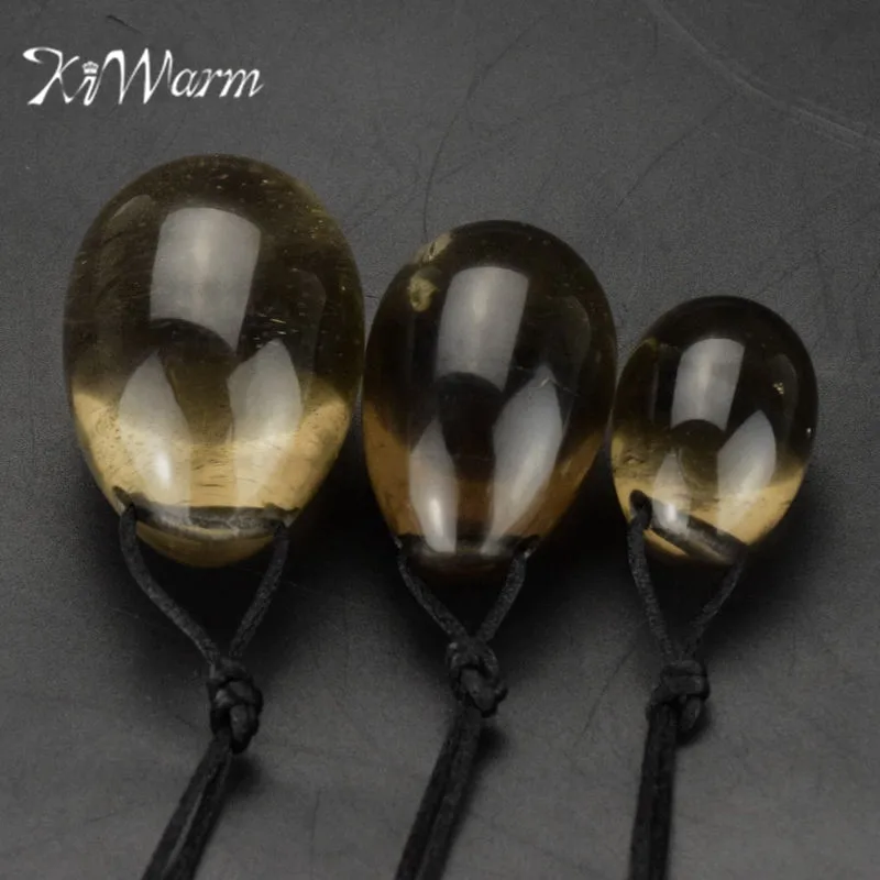 KiWarm 3PCS Drilled Natural Smokey Quartz Crystal Yoni Egg for Muscle Exercise Jade Egg Health Massage Gemstone Pendant Newest 
KiWarm 3PCS Drilled Natural Smokey Quartz Crystal Yoni Egg for Muscle Exercise Jade Egg Health Massage Gemstone Pendant Newest