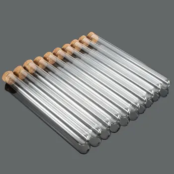 20Pcs 18X180mm Chemistry Glassware Glass Lab Glass Test Tube With Cork Stoppers Laboratory School Educational Supplies
20Pcs 18X180mm Chemistry Glassware Glass Lab Glass Test Tube With Cork Stoppers Laboratory School Educational Supplies