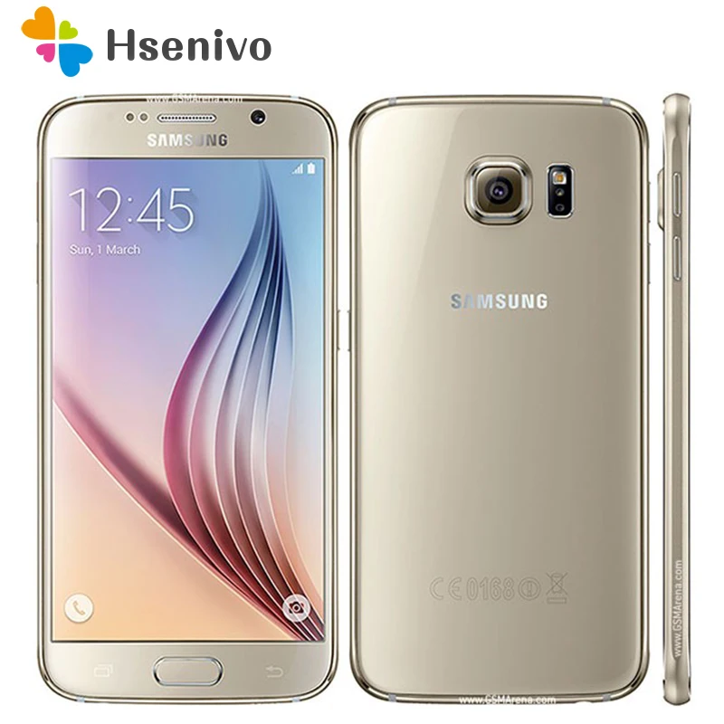 

Original Unlocked Samsung Galaxy S6 Android MobilePhone G920F G920V G920A G920P 3GB 32GB 5.1" 16.0MP 4G LTE Octa Core Smartphone