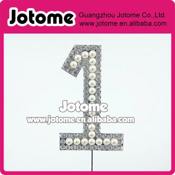 Cake Accessories !! 7CM Sparkle Silver Plated Rhinestone Pearl Number 1 Cake Topper for Wedding Anniversary/Birthday Party 
Cake Accessories !! 7CM Sparkle Silver Plated Rhinestone Pearl Number 1 Cake Topper for Wedding Anniversary/Birthday Party