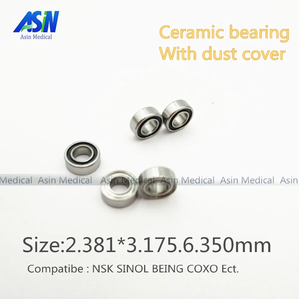 10pcs Bearings SR144 High Speed Handpiece Ceramic Bearings Nsk Tosi Coxo Compatible Dental Bearings 3.175*6.35*2.381mm
10pcs Bearings SR144 High Speed Handpiece Ceramic Bearings Nsk Tosi Coxo Compatible Dental Bearings 3.175*6.35*2.381mm