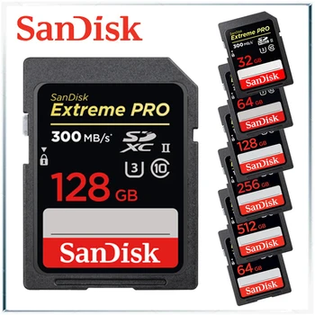 

sandisk extreme pro memory sd card 128gb carte memoire 64gb gopro kart 32gb karta 512gb 4k class 10 Flash Card 256gb camera card
