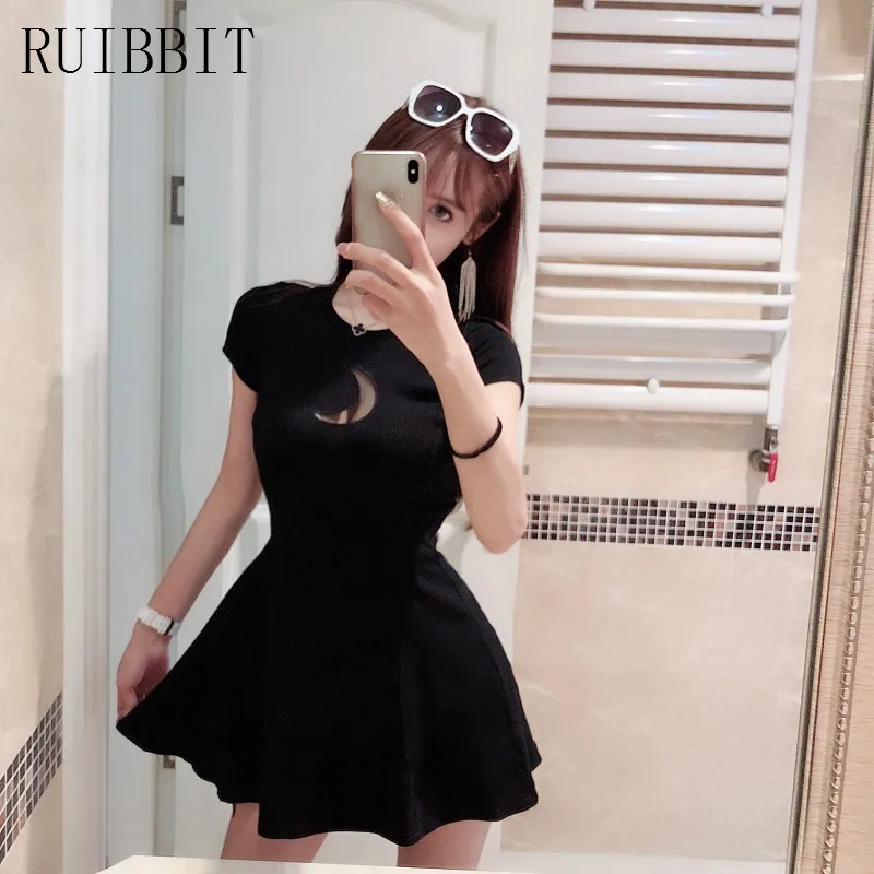 2019 New Arrival Summer Women Dress Chest Moon Hollow Out Design Round Neck Short sleeve Sexy Slim Mini Gothic Dresses
2019 New Arrival Summer Women Dress Chest Moon Hollow Out Design Round Neck Short sleeve Sexy Slim Mini Gothic Dresses