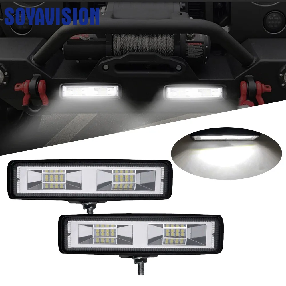 2PCS 6 inch 48W LED Car Work Light Bar Super White Light 12V Motorcycle Truck Trailer Lorry Offroad SUV 4X4 ATV 4WD Work Lamp
2PCS 6 inch 48W LED Car Work Light Bar Super White Light 12V Motorcycle Truck Trailer Lorry Offroad SUV 4X4 ATV 4WD Work Lamp
