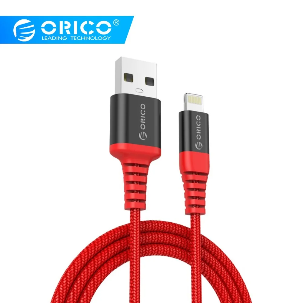ORICO LTK Lighting to USB Cable 1M 2.4A Fast Charging Braided Cable Charging & Data Transfer Cable For iphone X 8 7 6 5
ORICO LTK Lighting to USB Cable 1M 2.4A Fast Charging Braided Cable Charging & Data Transfer Cable For iphone X 8 7 6 5