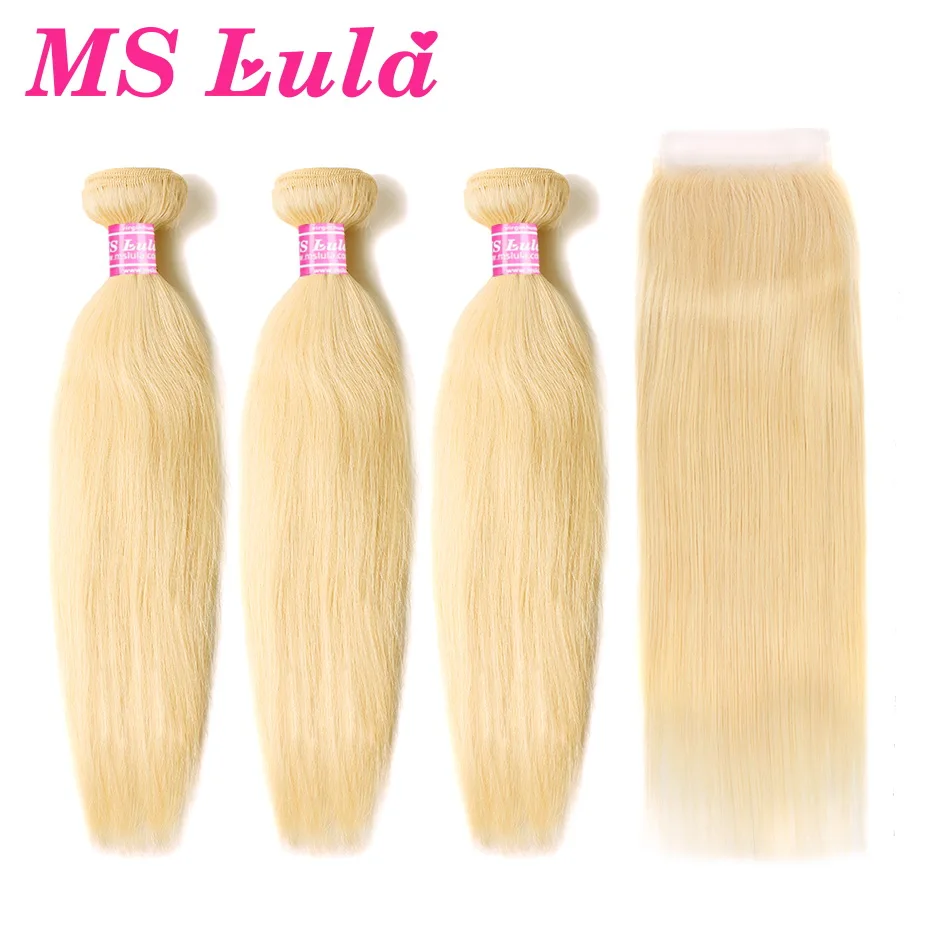 MS Lula Brazilian Hair 613 Straight 3 Bundles With 5x5 Lace Closure Human Hair Bundles Swiss Lace Remy Hair Blonde Free Part
MS Lula Brazilian Hair 613 Straight 3 Bundles With 5x5 Lace Closure Human Hair Bundles Swiss Lace Remy Hair Blonde Free Part
