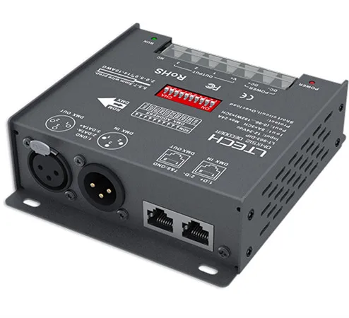 LT-903-DIP; 3CH CV DMX Decoder;DC12-24V input;8A*3CH output